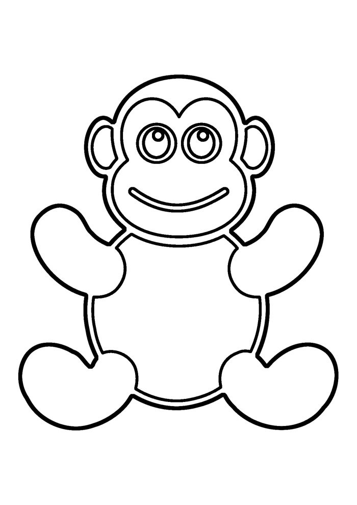 macaco para colorir 25