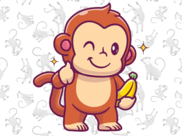 macaco para colorir