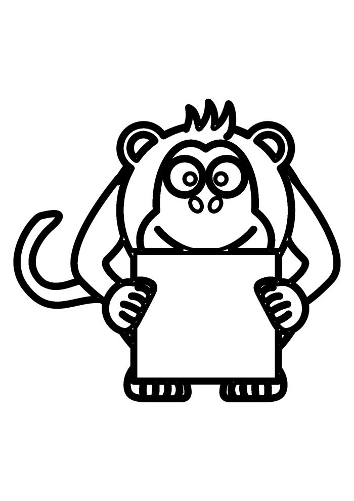 macaco para colorir 27