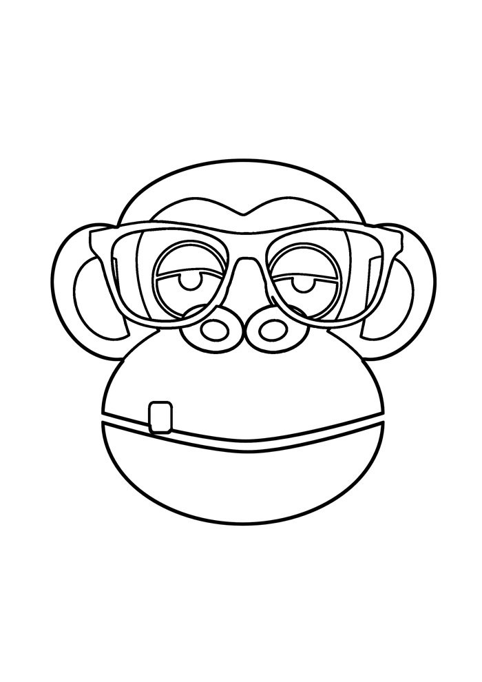 macaco para colorir 33