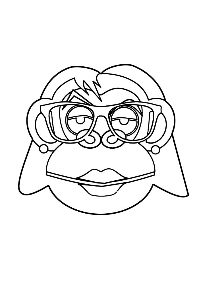 macaco para colorir 34