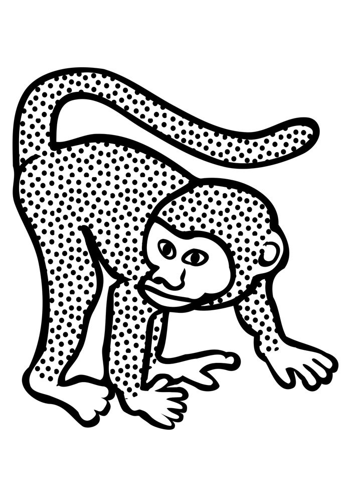 macaco para colorir 35