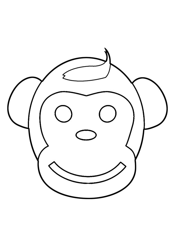 macaco para colorir 36