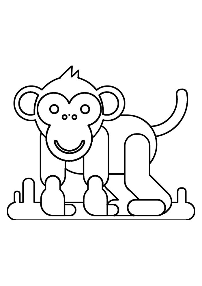 macaco para colorir 38