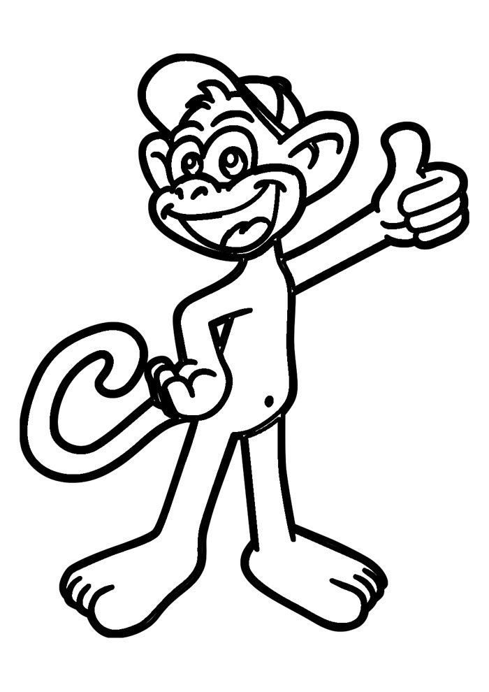 macaco para colorir 5