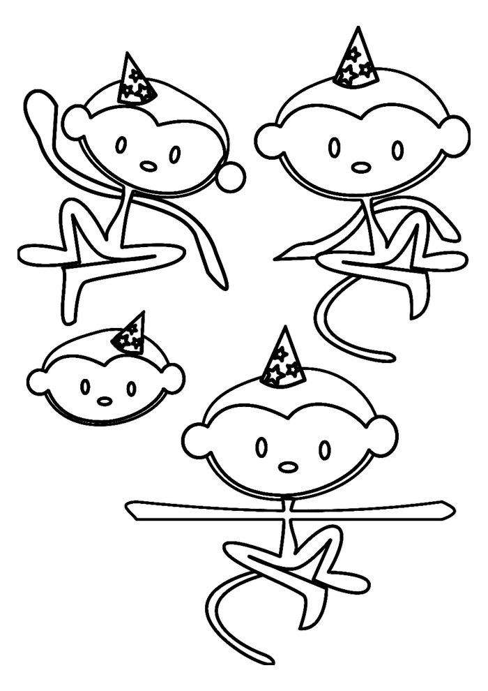 macaco para colorir 6