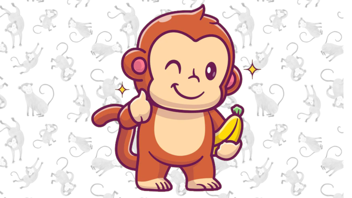 macaco para colorir