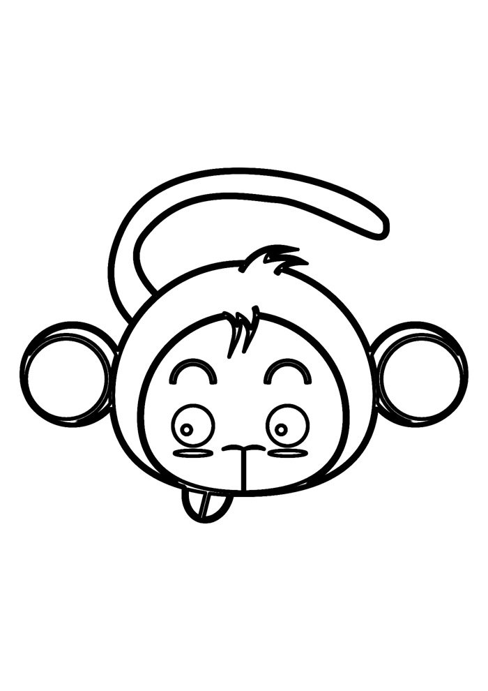 macaco para colorir 7
