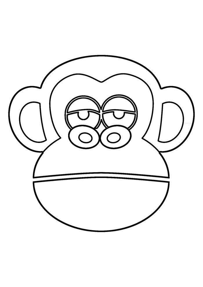 macaco para colorir 9