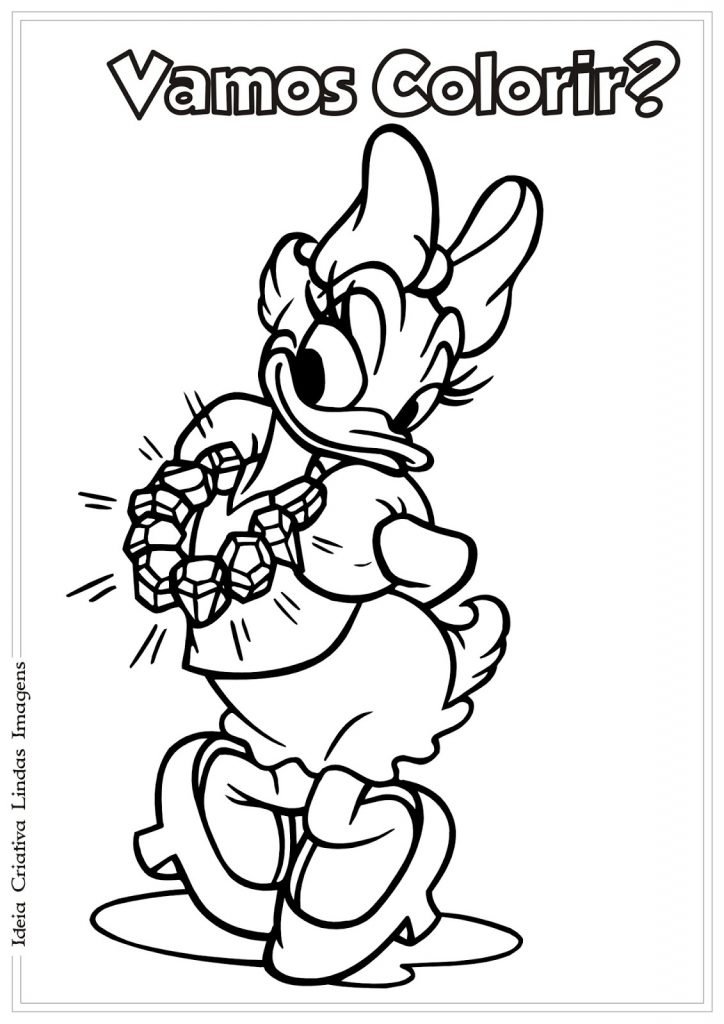 margarida para colorir e pintar