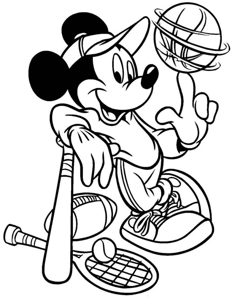 mickey para colorir e pintar