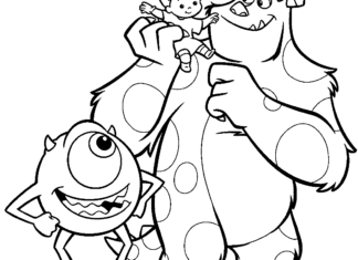 monstros sa para colorir e pintar