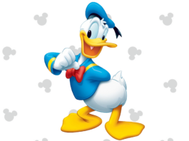 pato donald para colorir