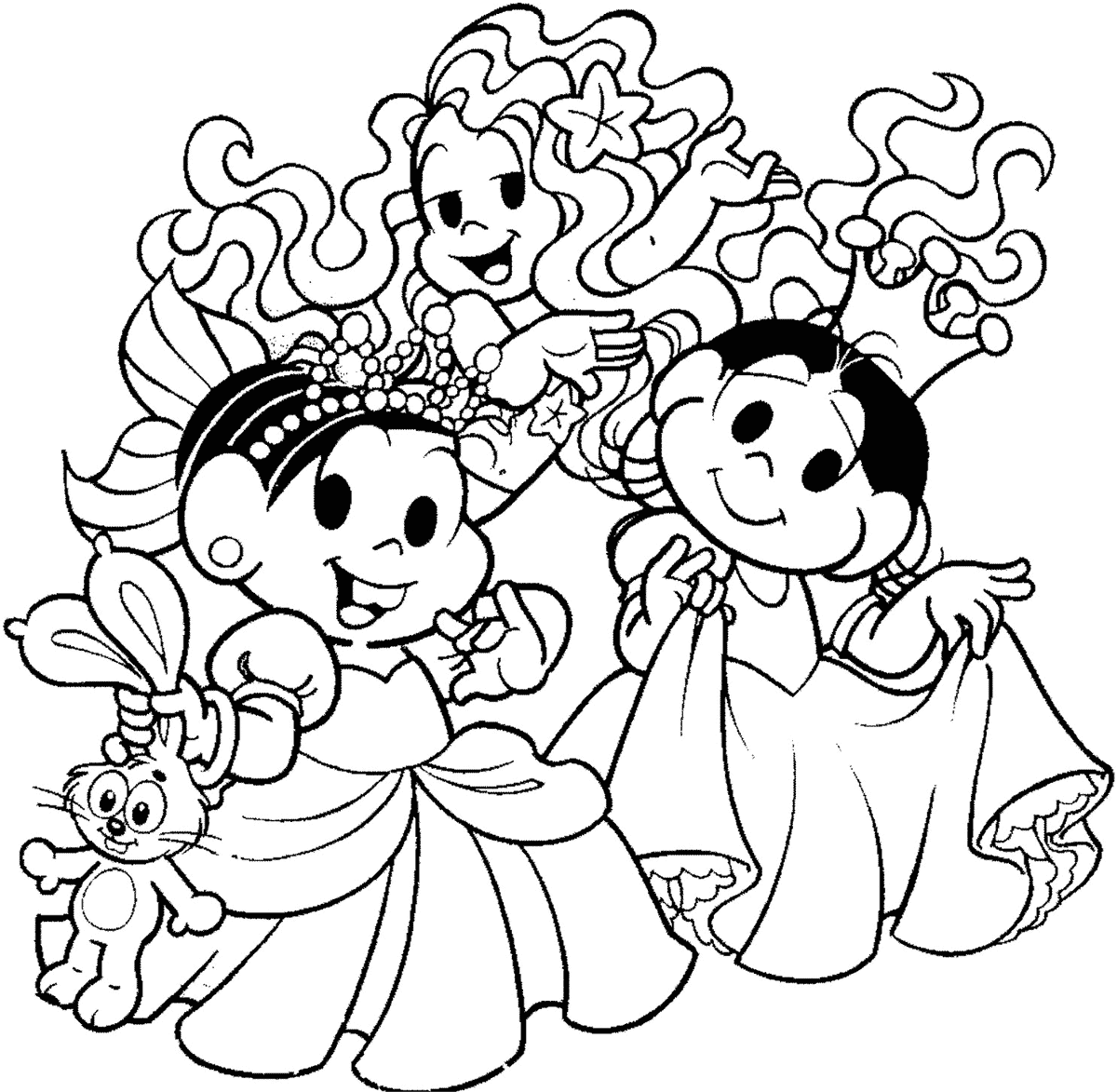 Desenho Para Colorir Princesa - Dezenas de Imagens pra Imprimir