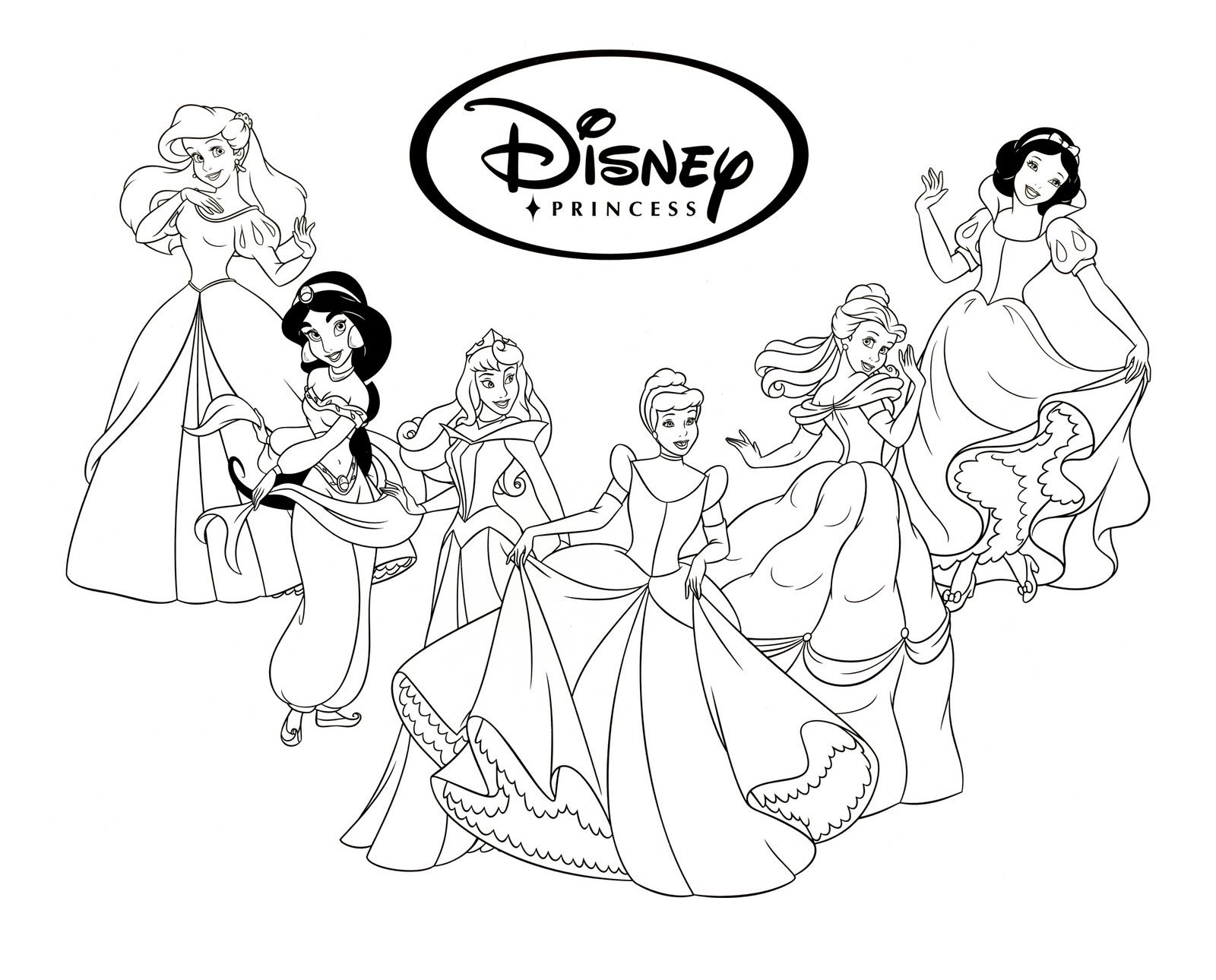 Featured image of post Princesas Disney Para Colorir E Imprimir Dibujos para colorear de princesas disney