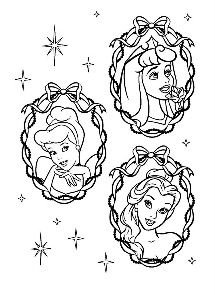 princesas para colorir e pintar