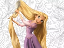 rapunzel para colorir