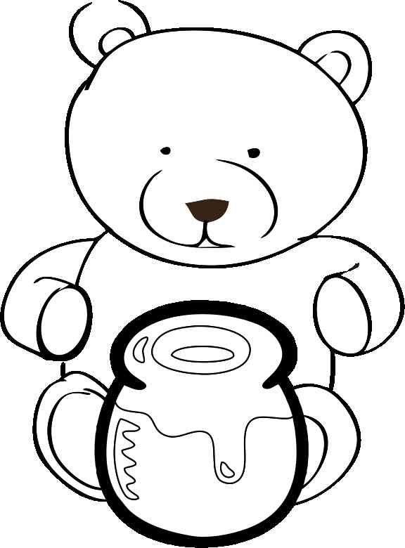 urso com pote de mel