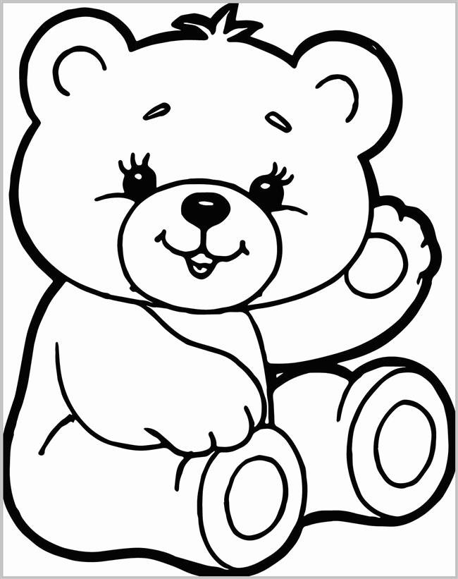 urso para colorir kids