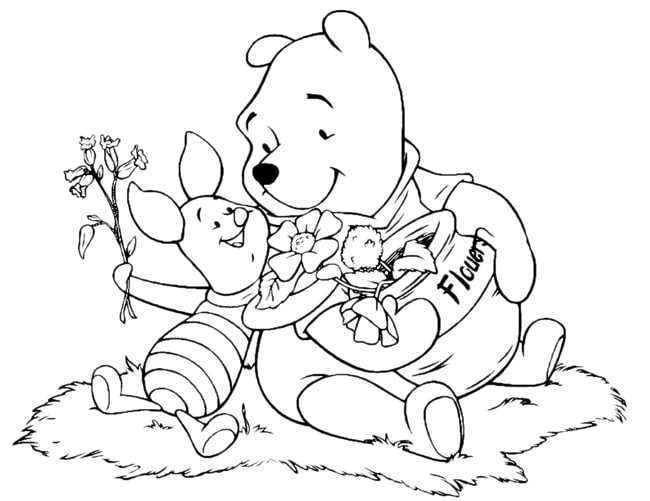 urso para colorir pooh urso