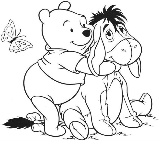 urso para colorir pooh