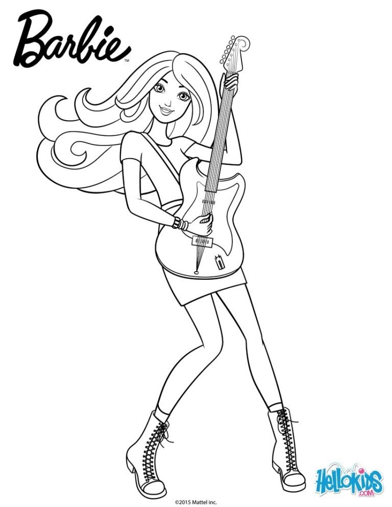+150 Desenhos da Barbie para Colorir e Imprimir