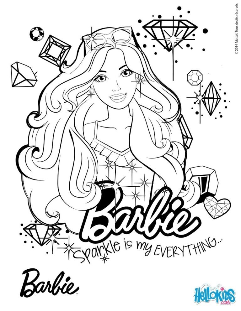 +150 Desenhos da Barbie para Colorir e Imprimir