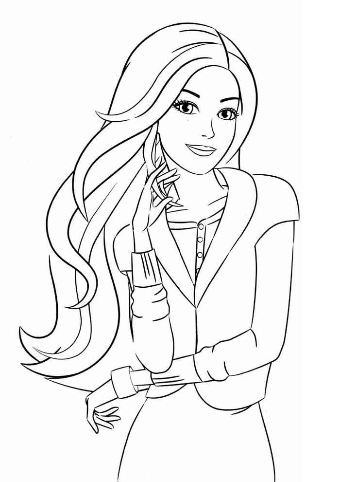 150 Desenhos da Barbie para Colorir e Imprimir