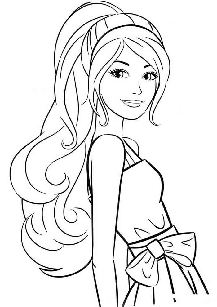 Desenho de Barbie cowgirl para colorir  Desenhos para colorir e imprimir  gratis