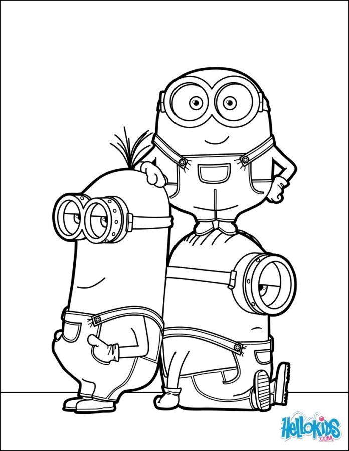 minions para colorir e pintar 4 minions para colorir e pintar