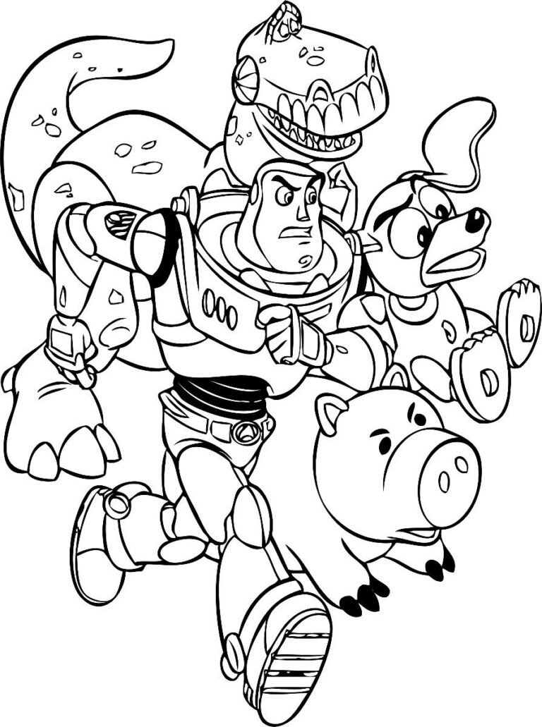 Toy Story para Colorir e Imprimir - Muito Fácil - Colorir e Pintar