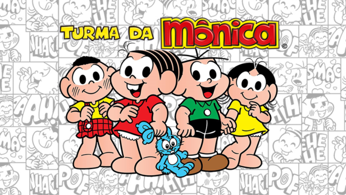 turma da mônica para colorir