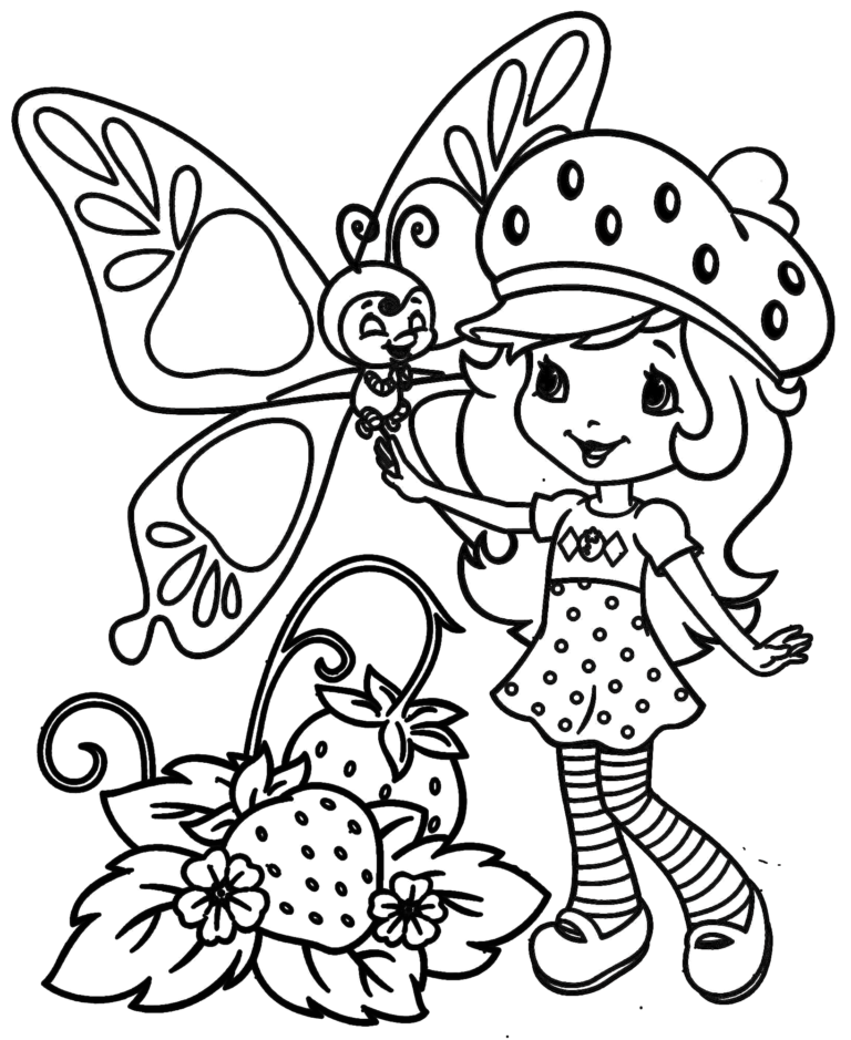 Desenhos da Moranguinho para Colorir e Imprimir