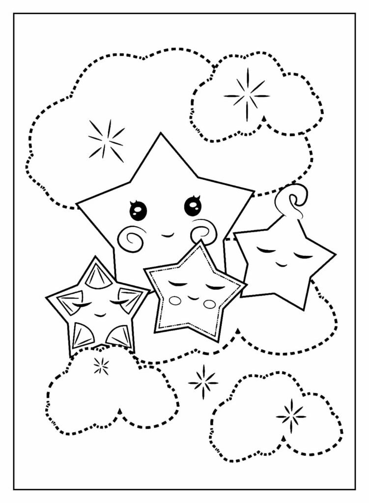 desenhos de estrela para colorir 16
