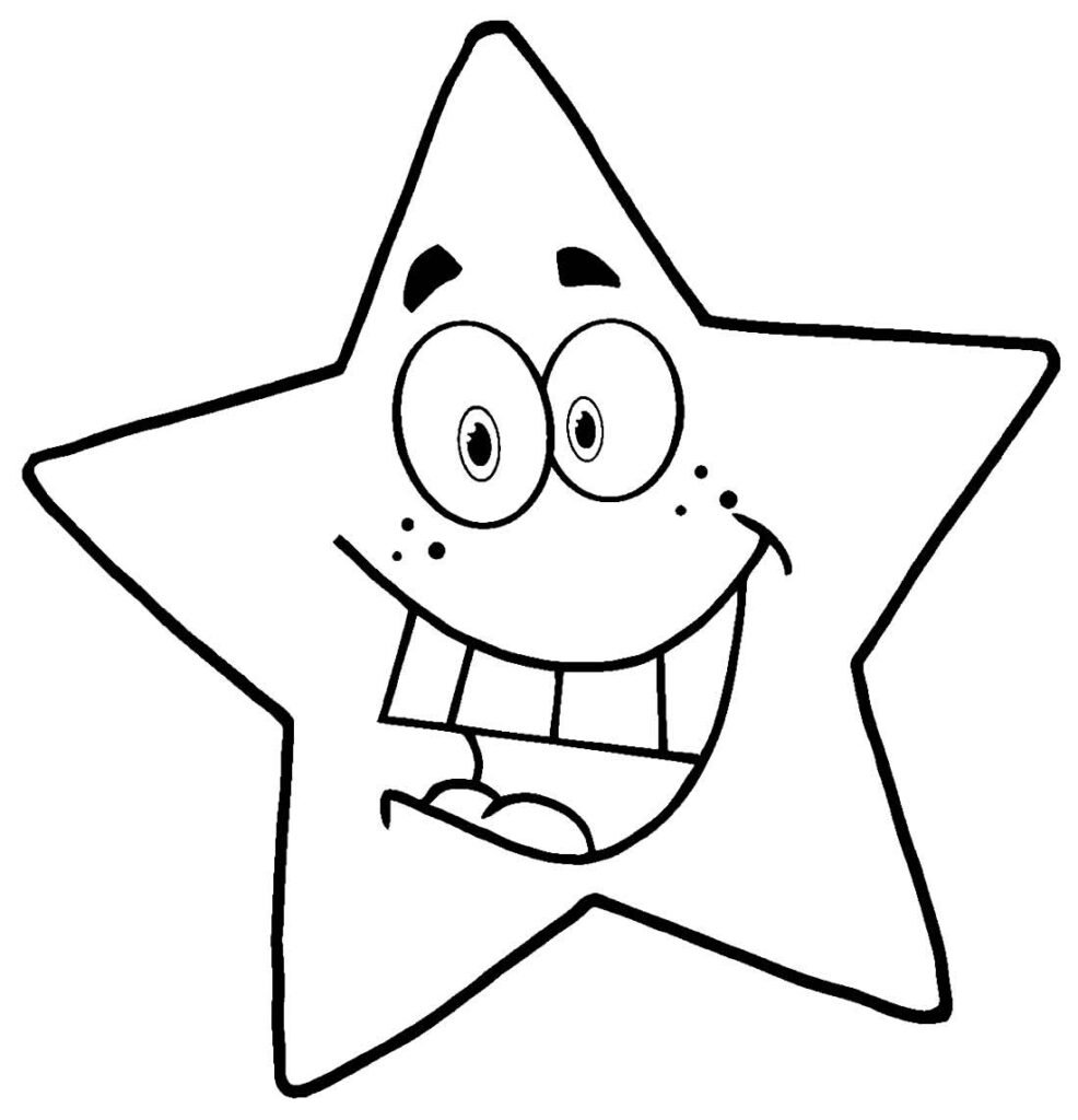 desenhos de estrela para colorir 17