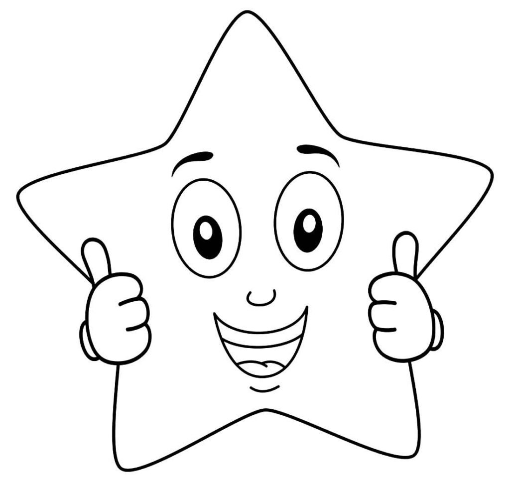 desenhos de estrela para colorir 19