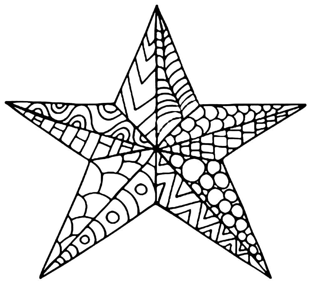 desenhos de estrela para colorir 28