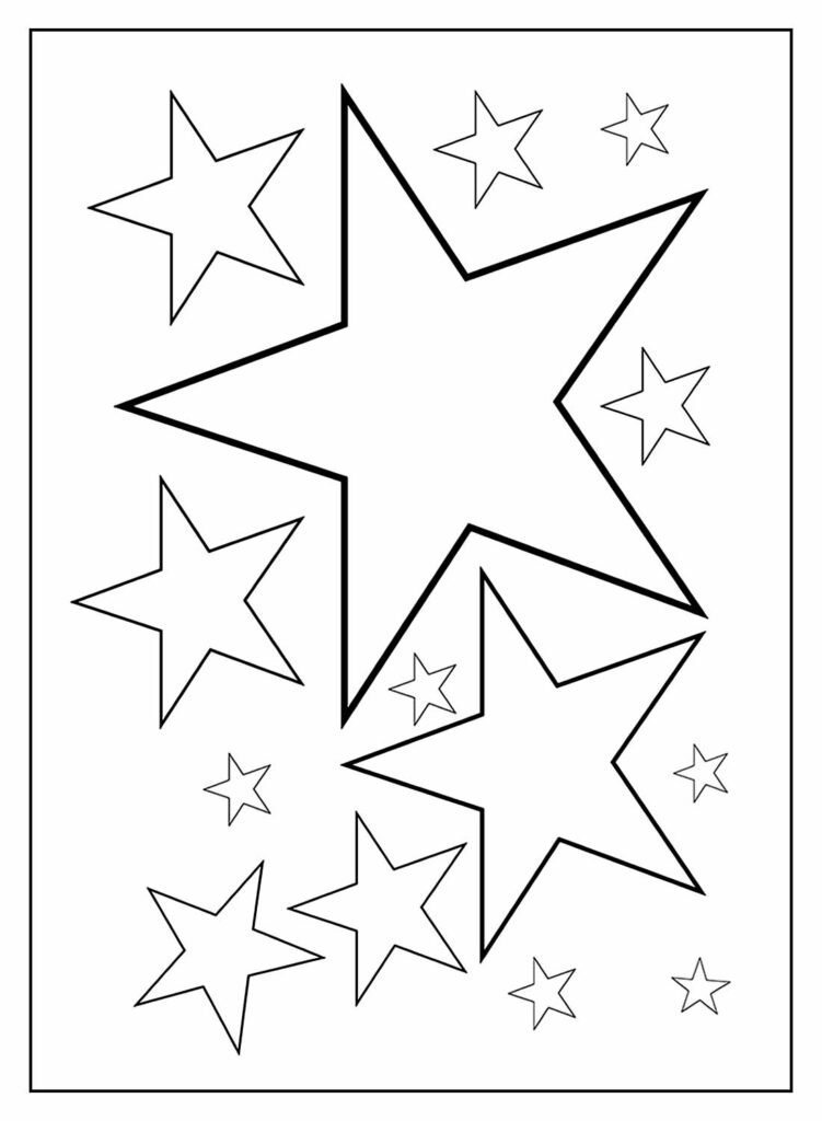 desenhos de estrela para colorir 4