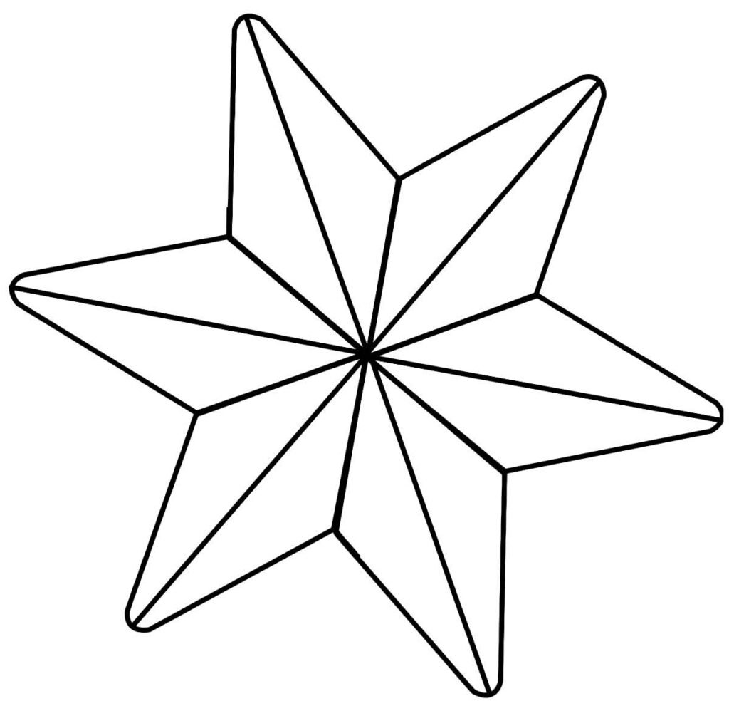desenhos de estrela para colorir 6