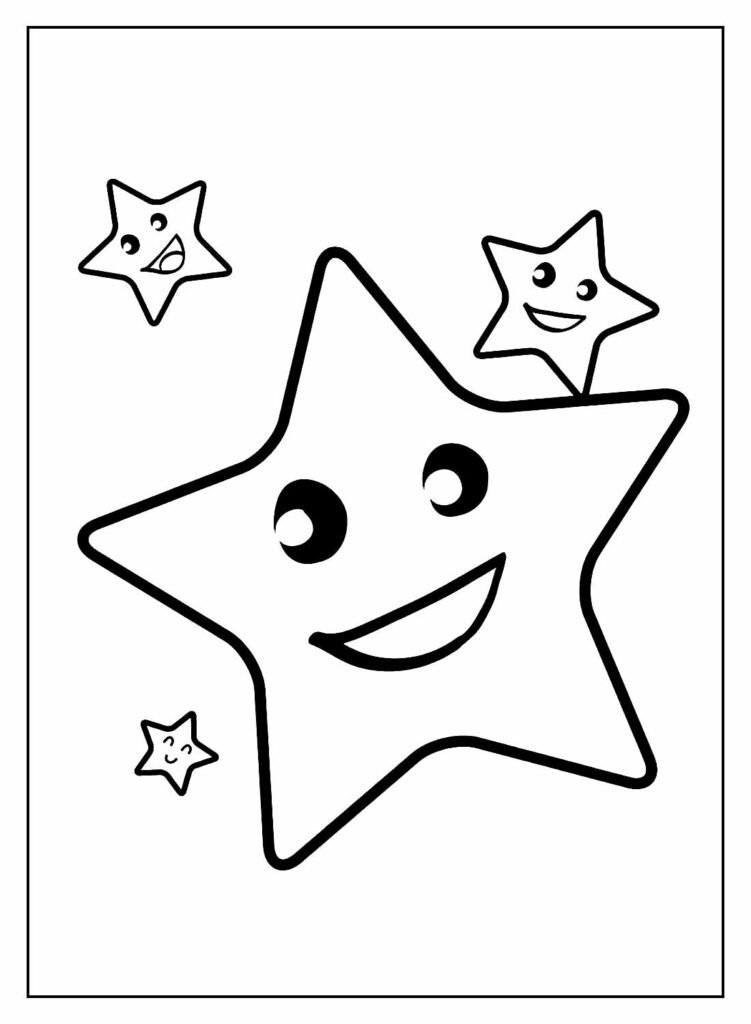 desenhos de estrela para colorir 8