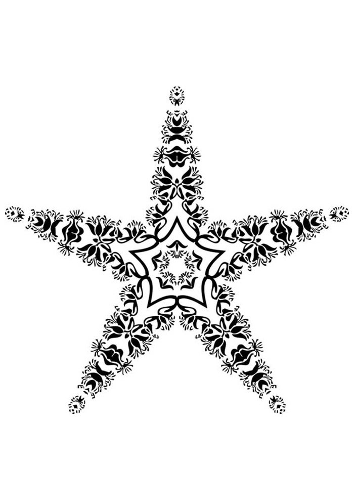 estrela para colorir 11