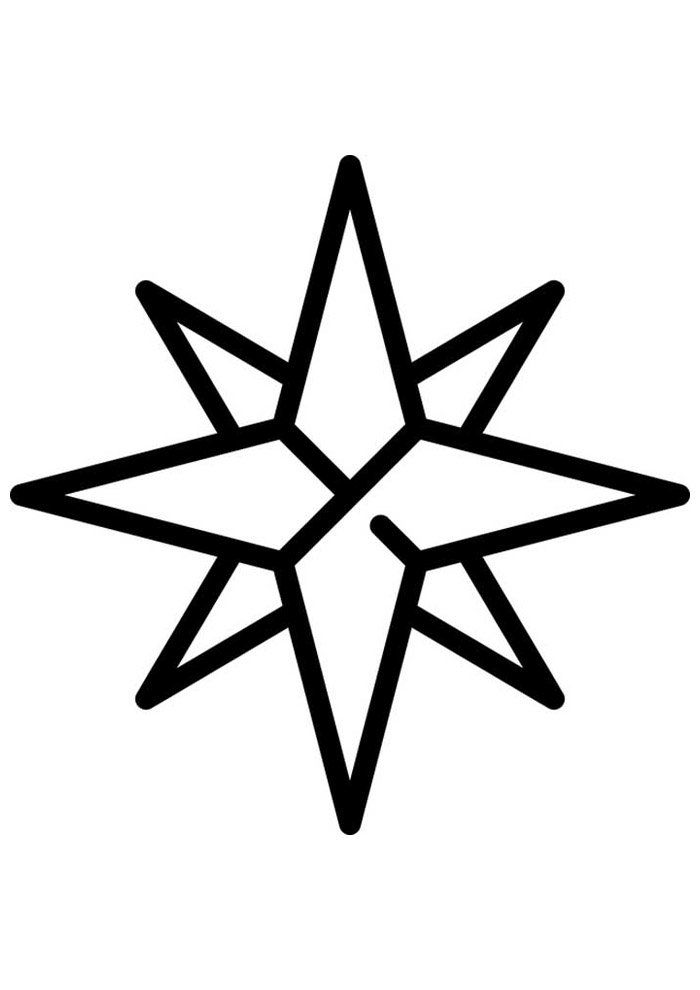 estrela para colorir 19