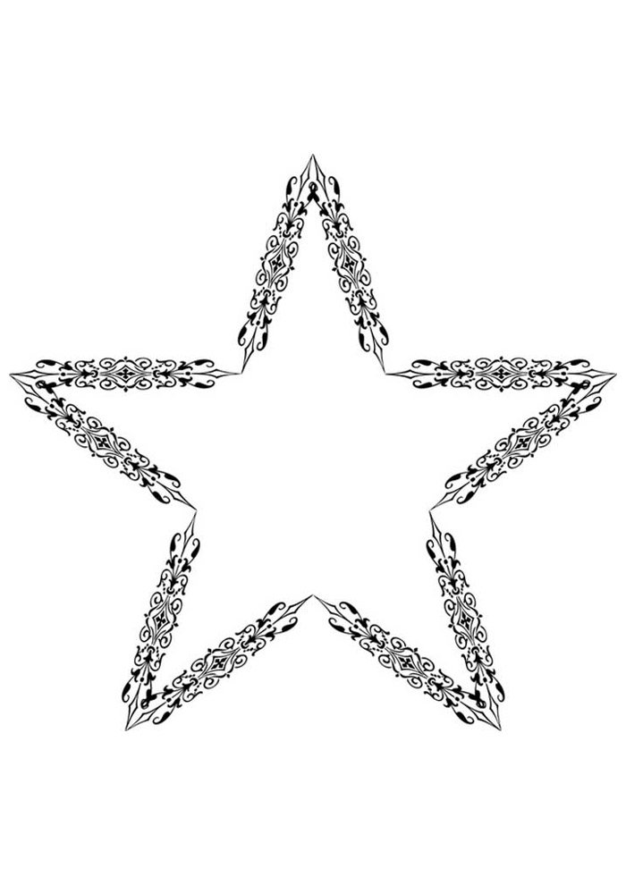 estrela para colorir 22
