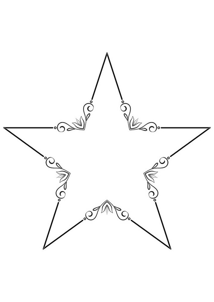 estrela para colorir 23