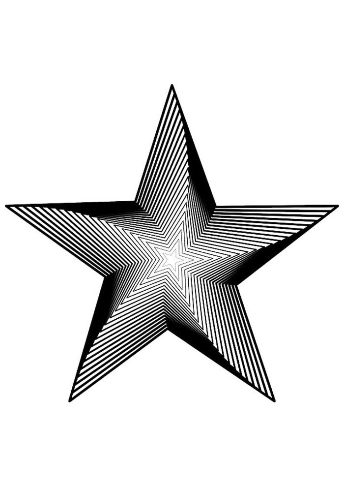 estrela para colorir 35