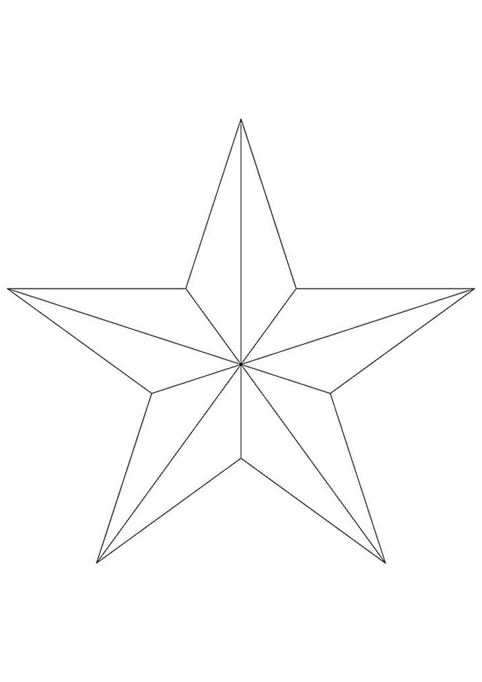 estrela para colorir 6