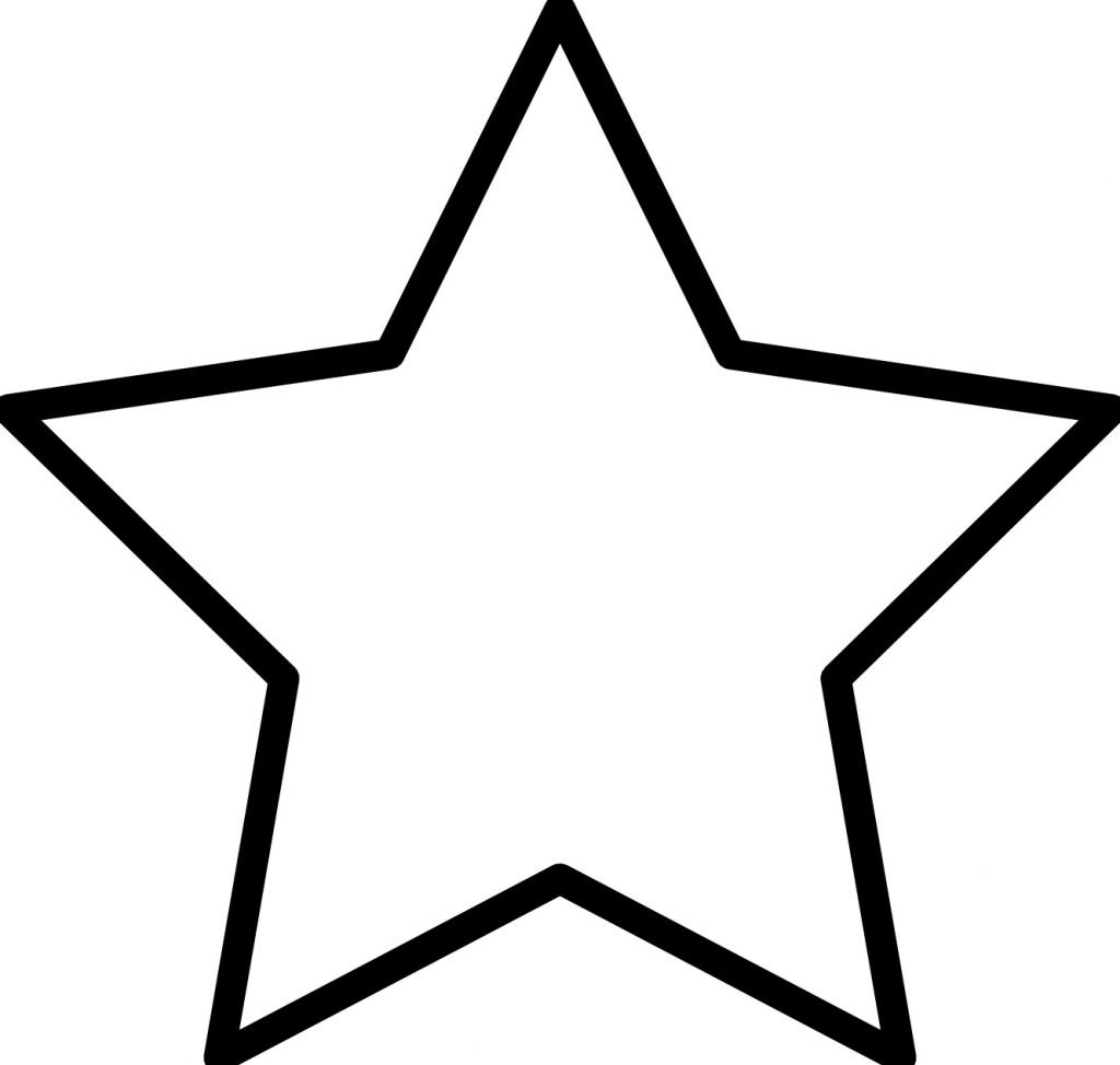 estrela para colorir e imprimir