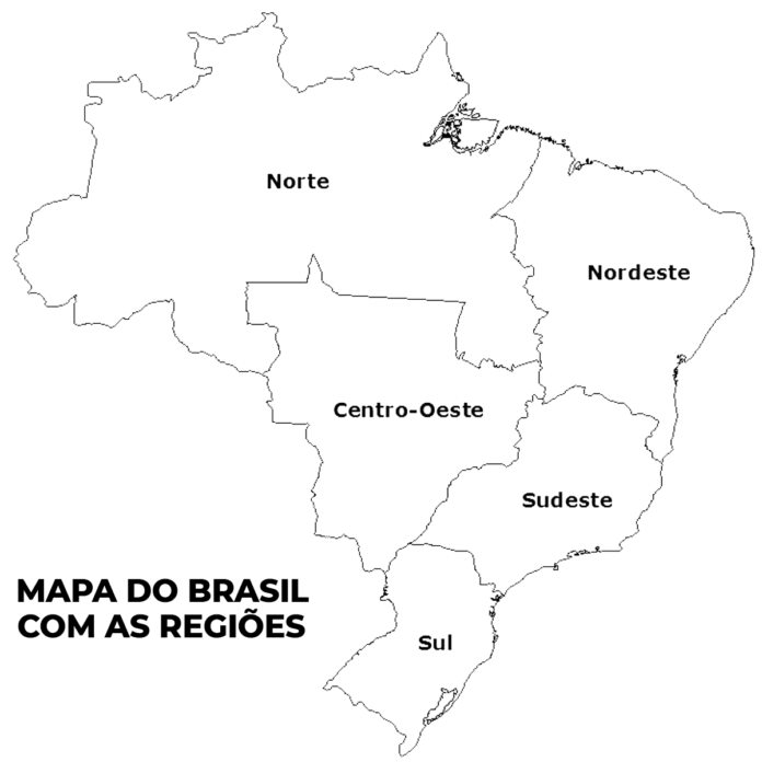 Mapa do Brasil para Colorir e Imprimir em PDF – Muito Fácil