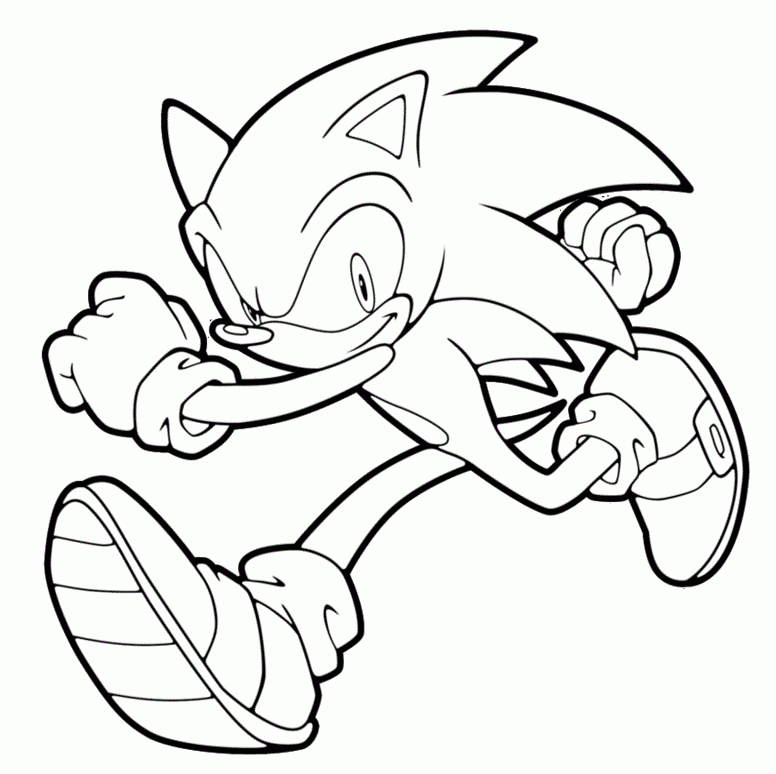 Desenhos para colorir de Tails Running - Desenhos para colorir gratuitos  para imprimir