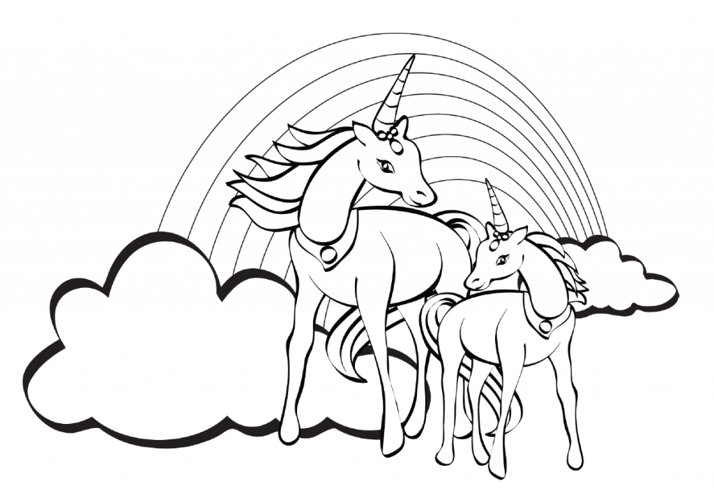 Unicórnio para Colorir desenhos 1